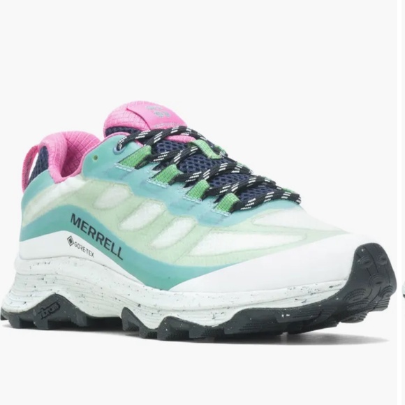 Merrell x Sweaty Betty Moab Speed Gore-Tex® Sneakers Hiking Shoe Womens 11 - Picture 2 of 12